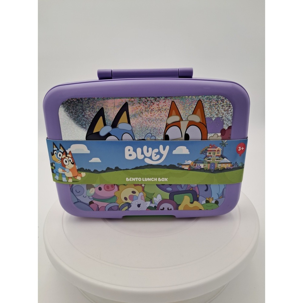 Bluey‎ Bento Lunch Box Purple Leak Proof BPA Free Kids School Food Container NEW